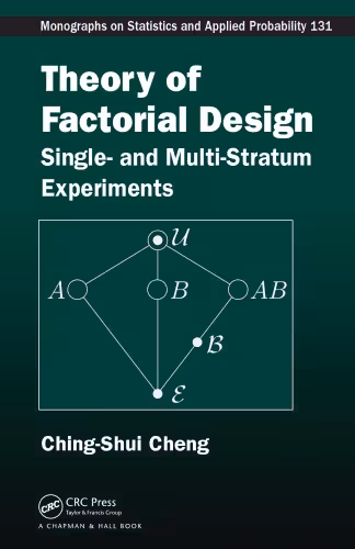 خرید و دانلود نسخه کامل کتاب Theory of Factorial Design: Single- and Multi-Stratum Experiments
