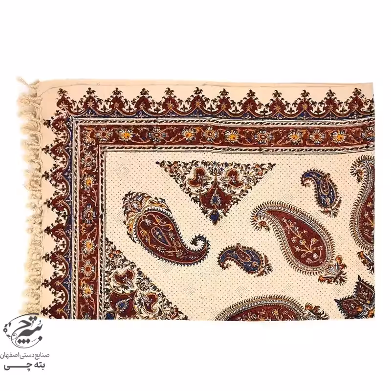 سفره قلمکار 6 نفره طرح بته جقه