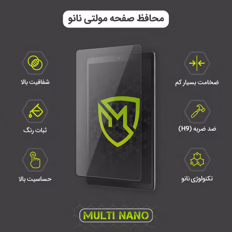 محافظ صفحه نمایش مولتی نانو مدل X-S1N مناسب برای تبلت اپل iPad Gen 7 102 | کالا برتری