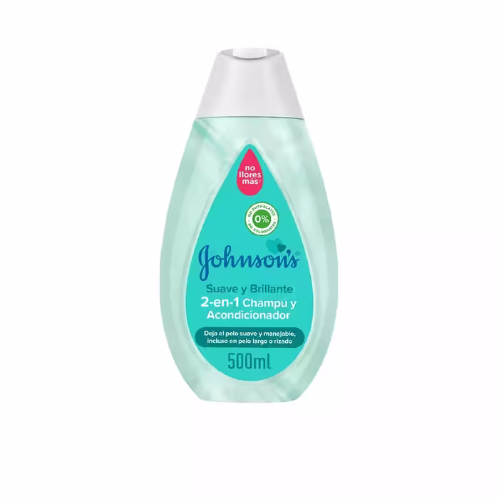 شامپو و نرم‌کننده کودک جانسون – نرم و درخشان Johnson’s shampoo  2 in 1 soft & shiny 500 ML