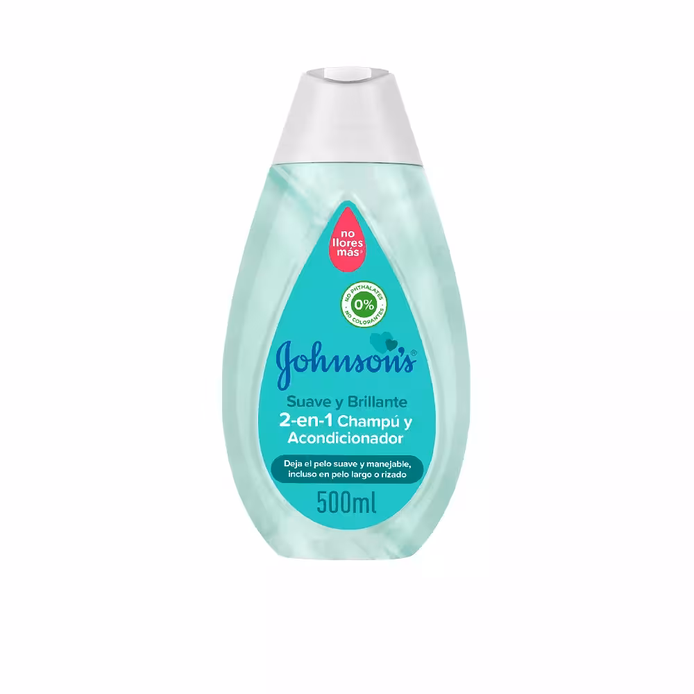 شامپو و نرم‌کننده کودک جانسون – نرم و درخشان Johnson’s shampoo  2 in 1 soft & shiny 500 ML