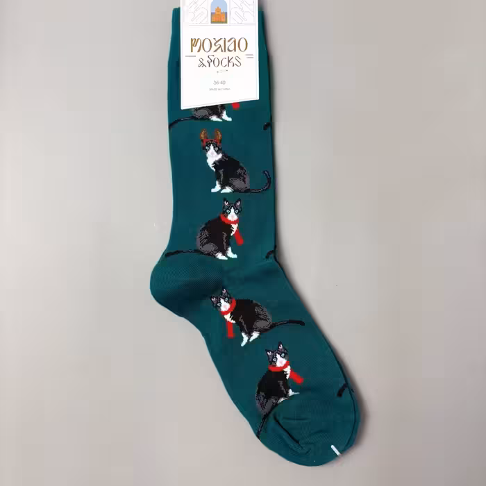 جوراب ساقدار ماکسیو طرح گربه کله غازی