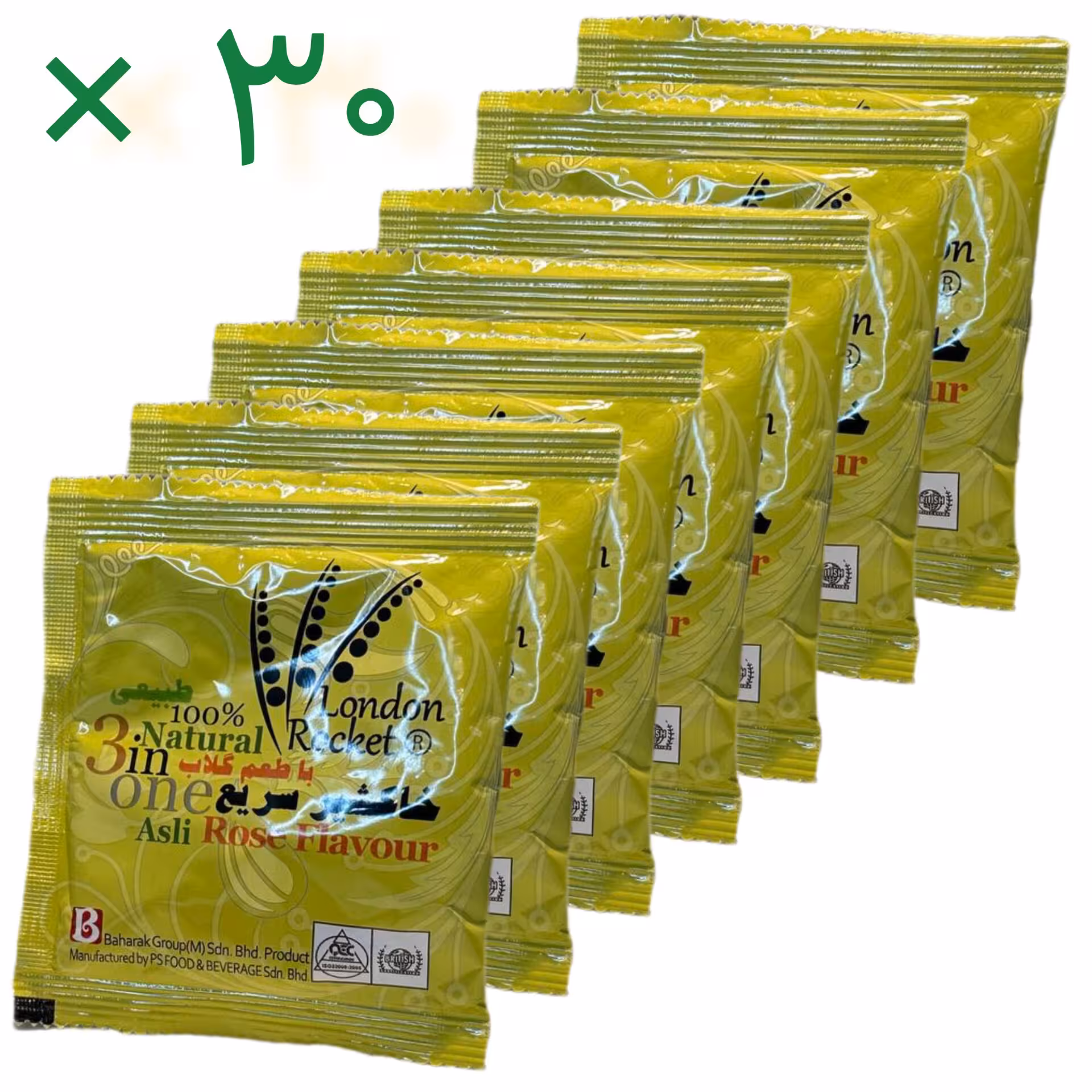 پک 30 تایی نوشیدنی خاکشی (خاکشیر) فوری سیدانو با طعم گلاب