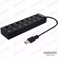 هاب 7 پورت USB 3.0 کی نت مدل K-HUAMH907