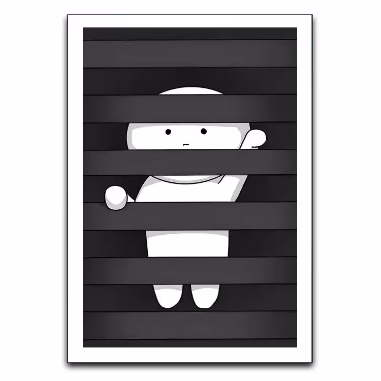 تابلو احساس تنهایی هنری مفهومی