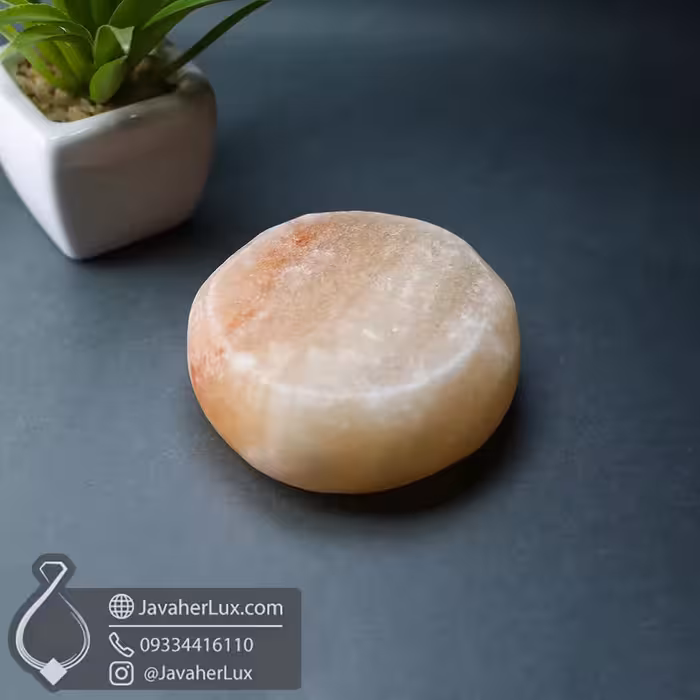 صابون ماساژ سنگ نمک هالیت تراش گرد _ کد : 400629