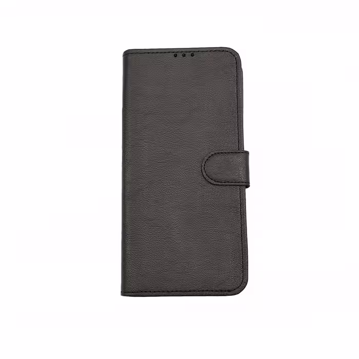 قاب گوشی سامسونگ Samsung A06 کیف کتابی چرم مگنتی جاکارتی دار مشکی