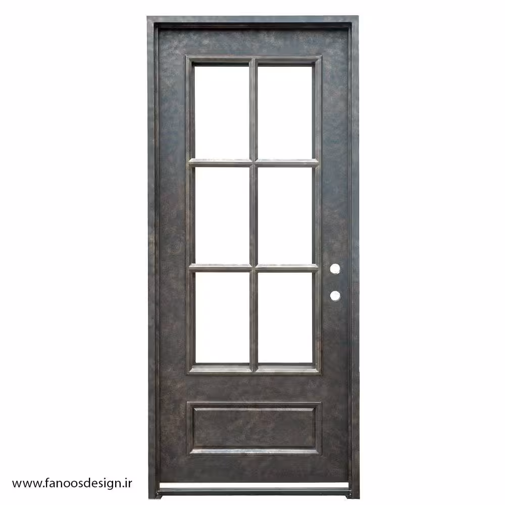 درب فلزی ورودی ساختمان تک لنگه کد 1425