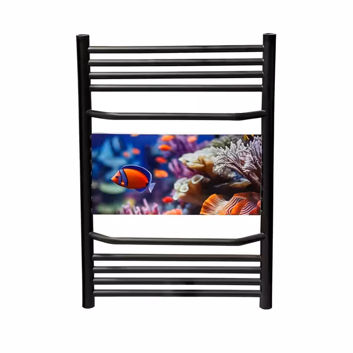 رادیاتور حوله خشک کن آلومینیومی هاتیپس مدل آکوا 50*80 مشکی