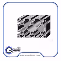 پروفیل آلومینیوم شیاردار 90در 135شیار 10 میلیمتر