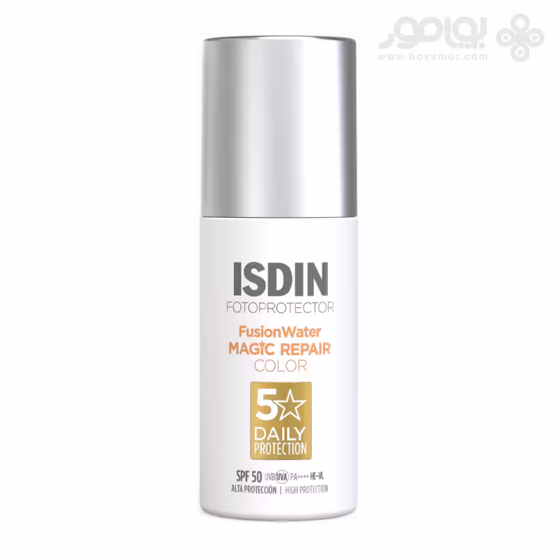 ضد آفتاب رنگی ایزدین مدل FUSION WATER MAGIC REPAIR حاوی SPF50