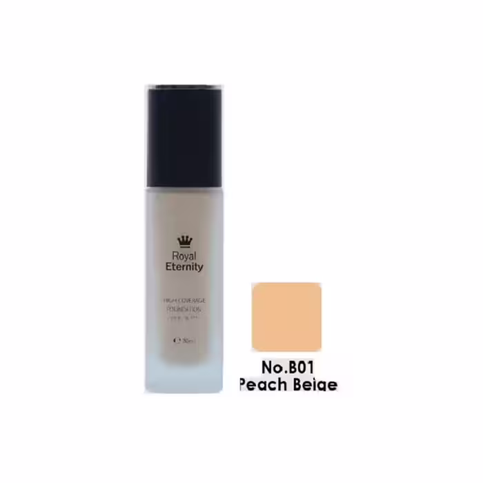 کرم پودر سه کاره رویال اترنیتی شماره B01 (بژ هلویی) | Royal Eternity Foundation No.B01 (Peach Beige)