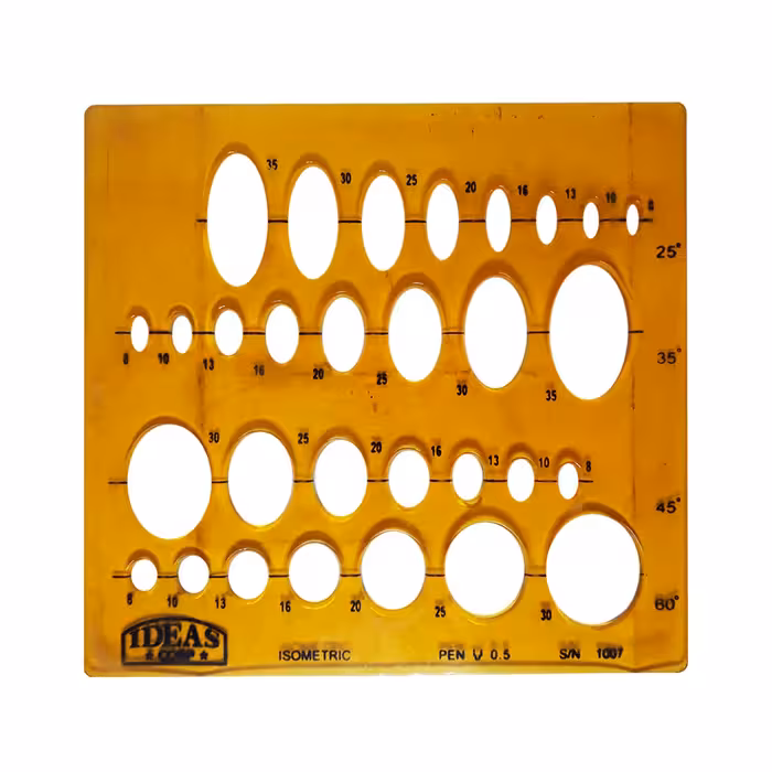 شابلون ایدآس شکل بیضی