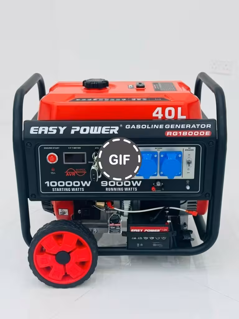 موتور برق بنزینی ظرفیت 10 کیلووات تک فاز ایزی پاور مدل RG18000E