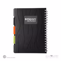 دفتر120برگ وزیری سیمی طلقی الیپون کد825کارتن40عددی