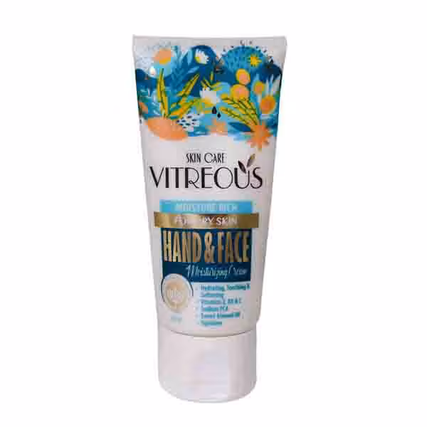 کرم مرطوب کننده تیوپی دست و صورت پوست خشک 50 گرم ویتروس