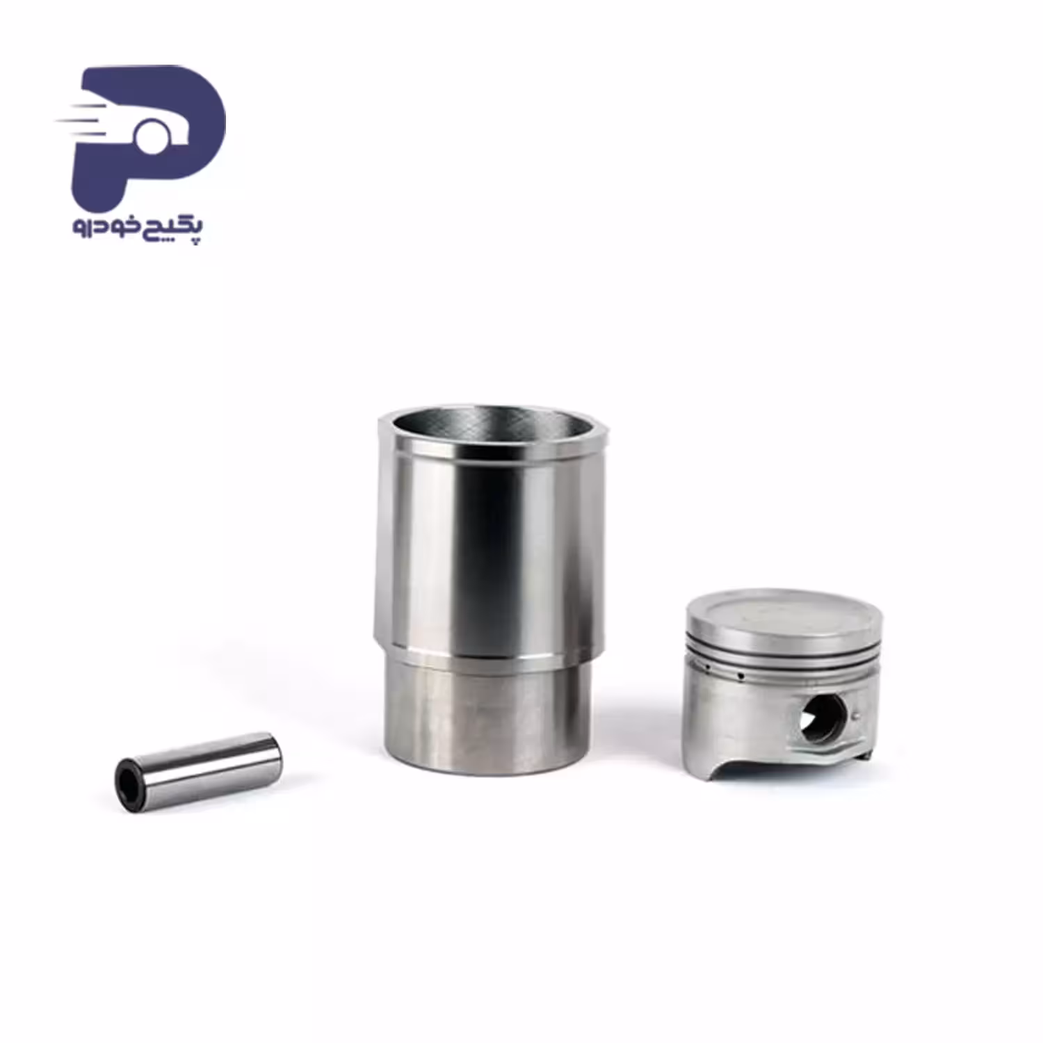 کیت بوش و پیستون با گژن پین ( دست کامل ) پژو 206 تیپ 2 و 3- 222953 جی ای اس پی