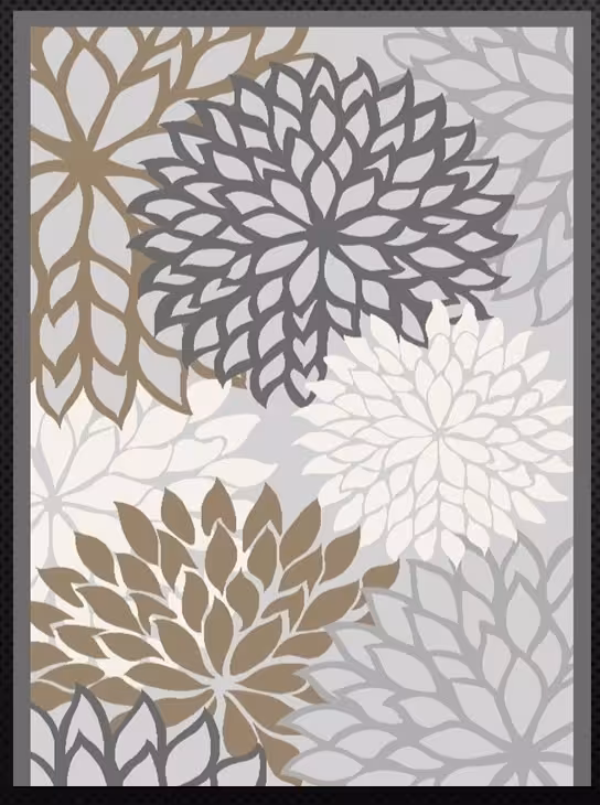 فرش ساوین کد 7422 نقره ای روشن