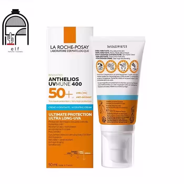 کرم ضد آفتاب لاروش پوزای مدل HYDRATING  LA ROCHE POSAY ANTHELIOS UVMUNE 400 HYDRATING CREAM SPF50