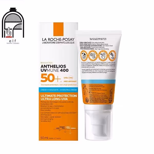 کرم ضد آفتاب لاروش پوزای مدل HYDRATING  LA ROCHE POSAY ANTHELIOS UVMUNE 400 HYDRATING CREAM SPF50
