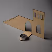 جاشمعی چوبی ایمجین گالری طرح مینیمال 4