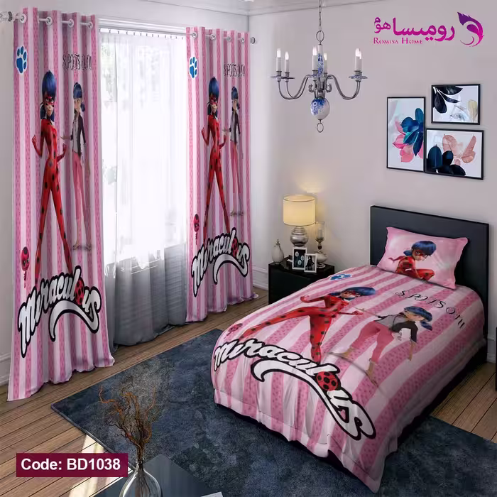 قیمت و خرید روتختی طرح دختر کفشدوزکی یک نفره برند دکو کد BD1038