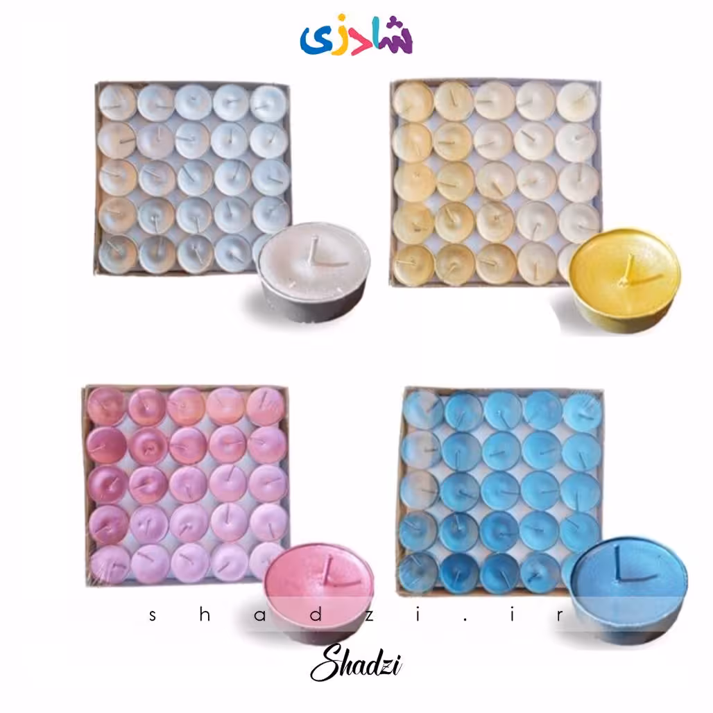 شمع وارمر متالیک 50 عددی در4رنگ