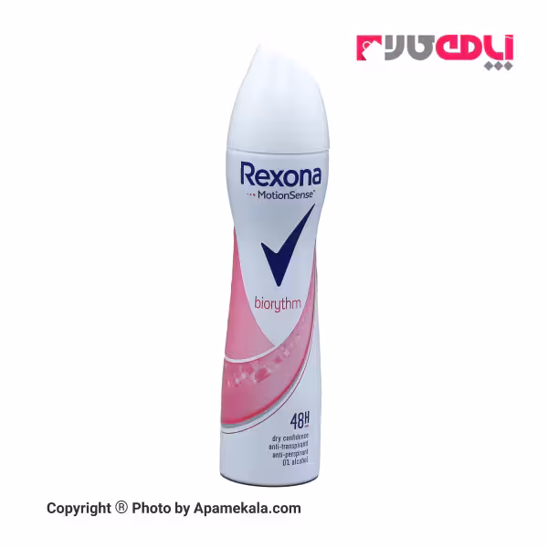 اسپری دئودرانت زنانه Rexona مدل Biorythm