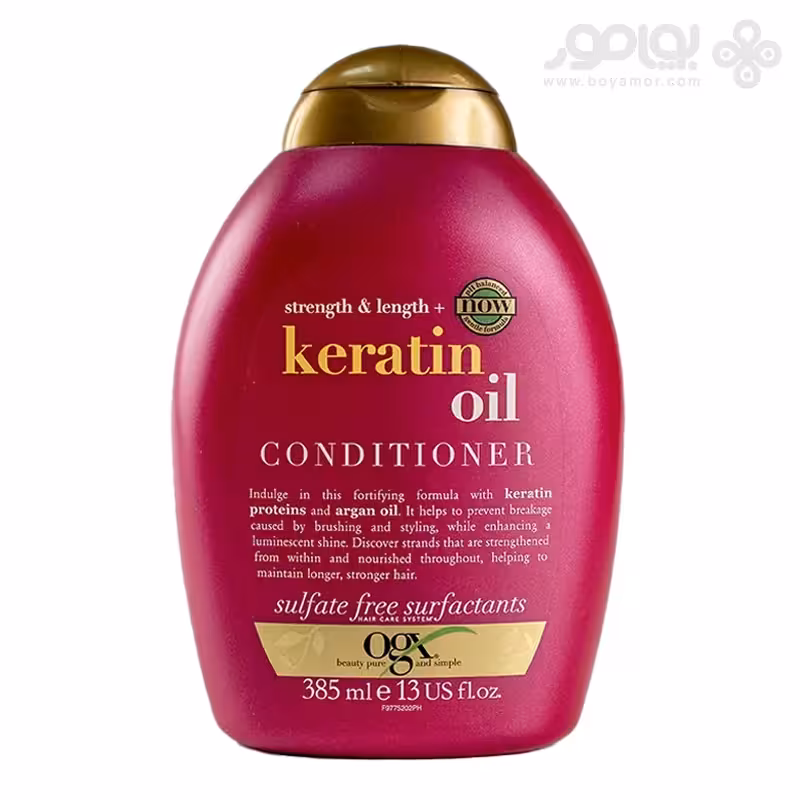 نرم کننده کراتینه او جی ایکس مدل KERATIN OIL حجم 385 میل