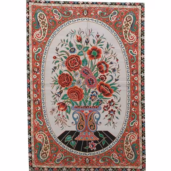 رومیزی تابلوئی ترمه ابریشم کد TRTAB12