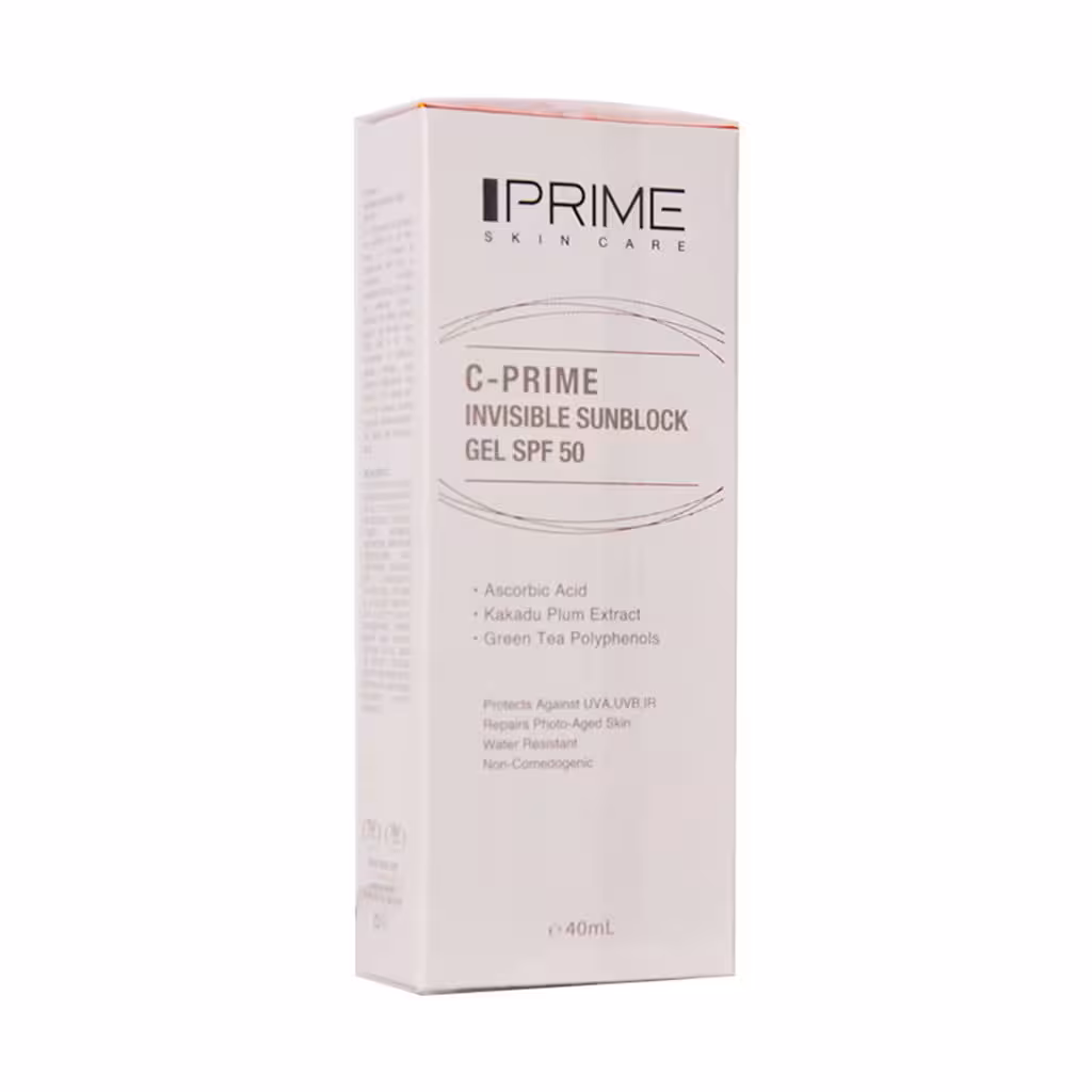 ژل ضد آفتاب SPF50 حاوی ویتامین سی پرایم 40میلی لیتر | Prime C-Prime Invisible Sunblock Gel SPF50
