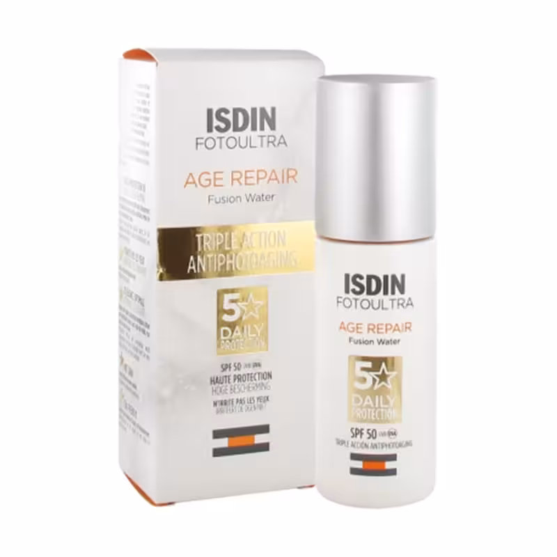 کرم ضد آفتاب بی رنگ ایزدین مدل Age Repair حجم 50 میلی لیتر