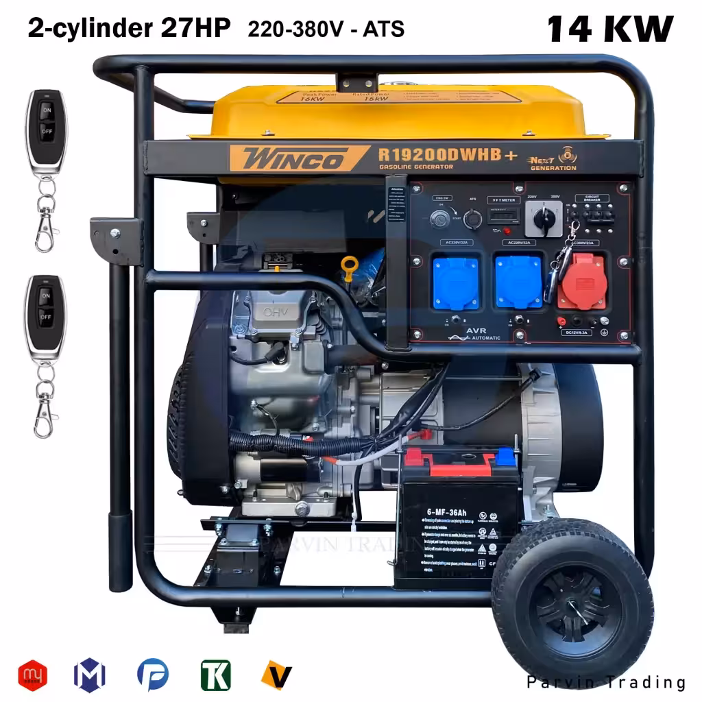 موتور برق بنزینی وینکو 14 کیلووات مدل  R19200DWHB