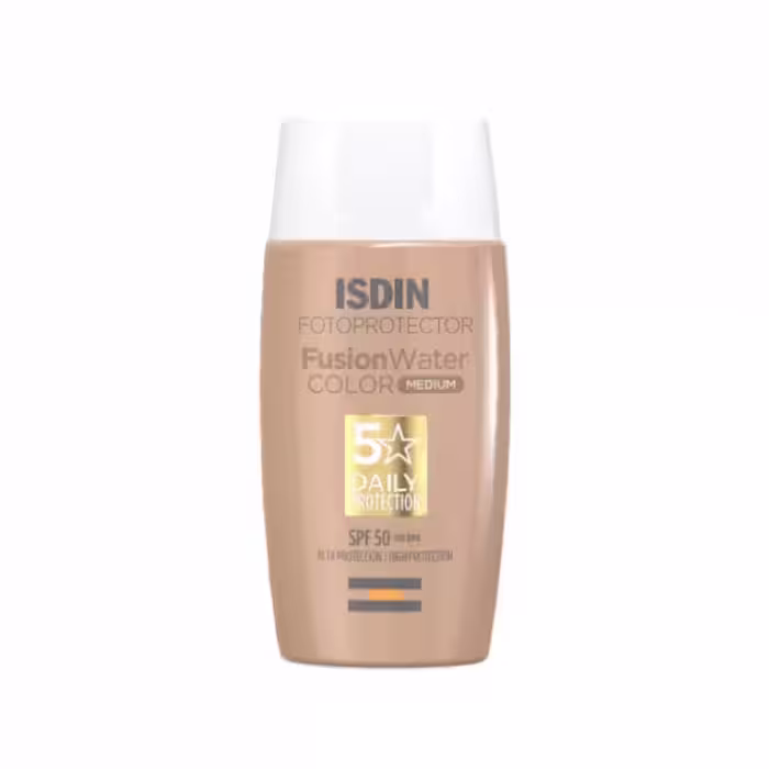 ضد آفتاب رنگی متوسط فیوژن واتر SPF 50 ایزدین اصلی 50 میل – ISDIN Fusion Water Color SPF 50 (Medium)