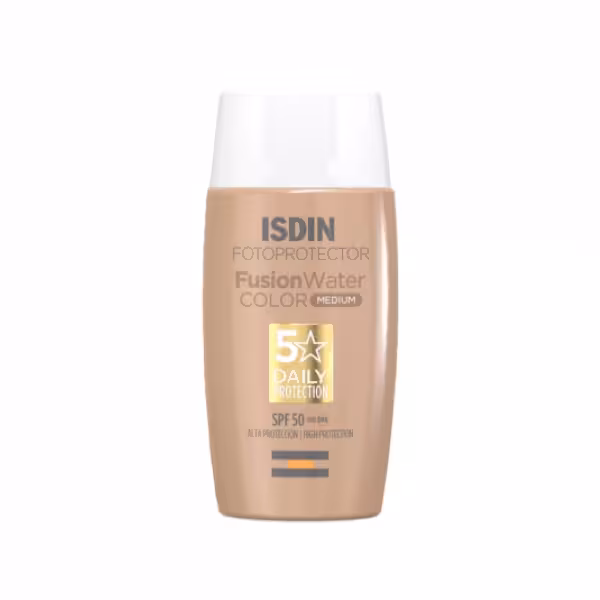 ضد آفتاب رنگی متوسط فیوژن واتر SPF 50 ایزدین اصلی 50 میل – ISDIN Fusion Water Color SPF 50 (Medium)