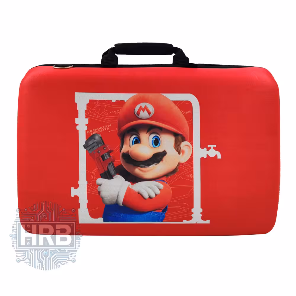 کیف کنسول PS5 اسلیم طرح Super Mario قارچ خور - سه کاره