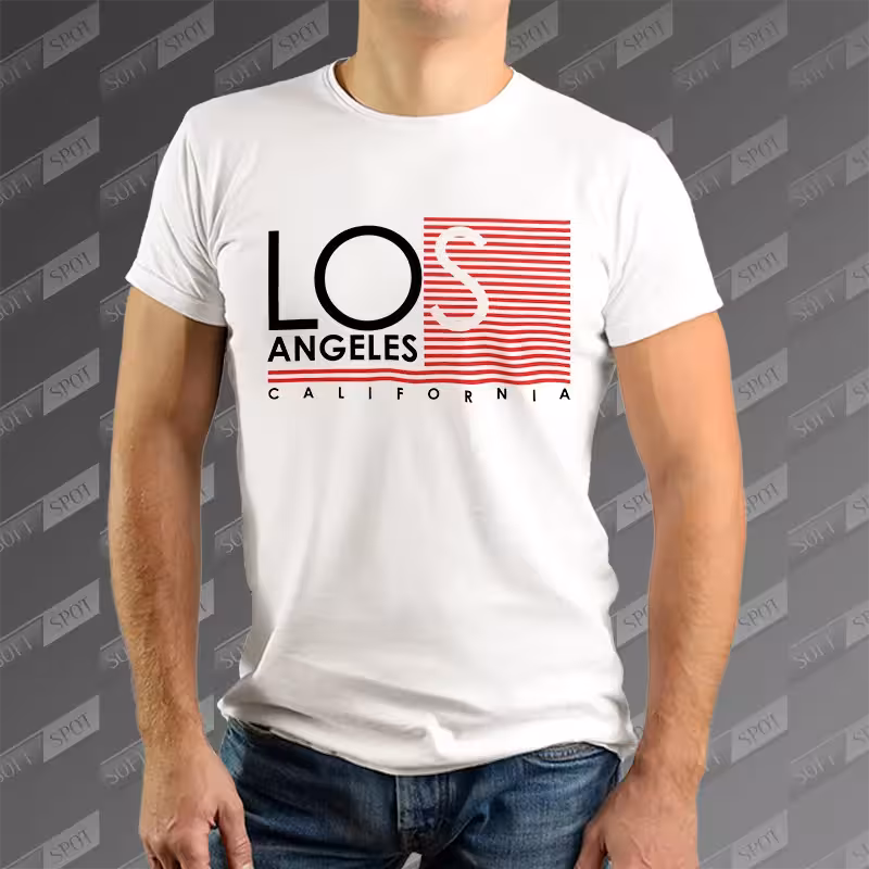 تیشرت مردانه طرح Los Angeles California TS-853
