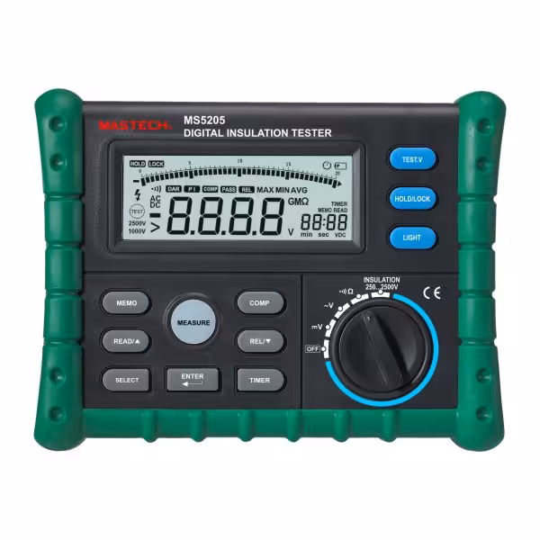 ميگر ,تست عایق ديجيتال 2500 ولت مدل MS5205