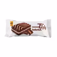 کیک دولایه کاکائویی با مغز کرم شیری باباتک بابانا 50 گرمی