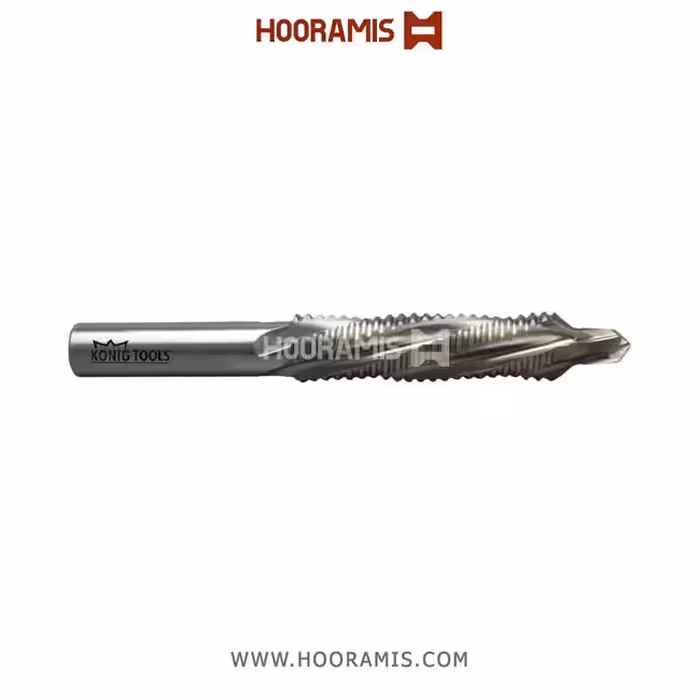 مته چهارکاناله نوک دار 12*93*55*15*8 از جنس HSS-E  با رزوه درشت جهت فرزکاری  و شیارزنی در پروفیلهای uPVC , آلومینیوم و فولادی