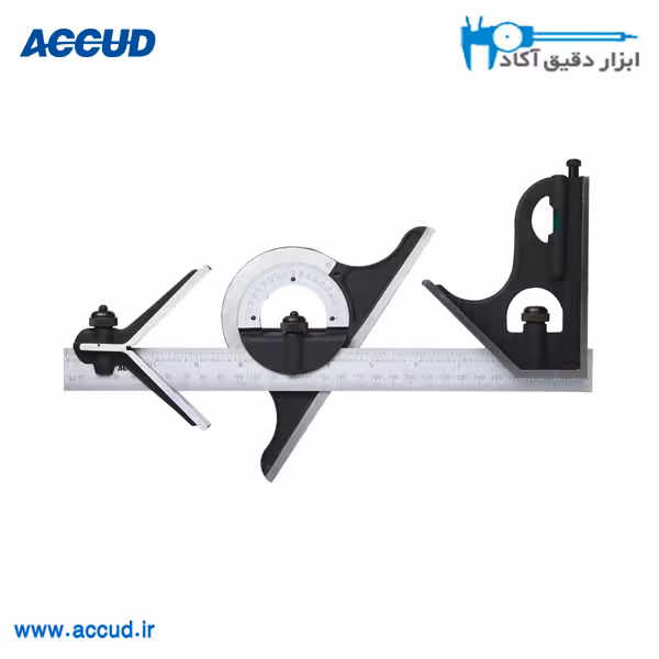 زاویه سنج مرکب 180درجه Accud (آکاد) مدل 817-180-01