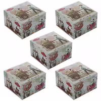 دستمال کاغذی 50 برگ گلریز مدل خاطرات کودکی بسته 5 عددی