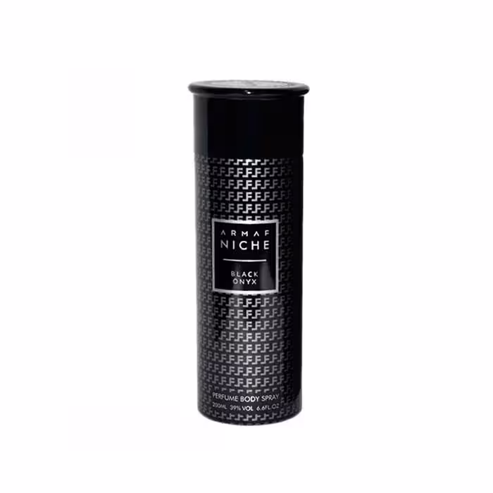 بادی اسپری پرفیوم آرماف نیچه مدل ‌Black Onyx حجم 200 میلی لیتر