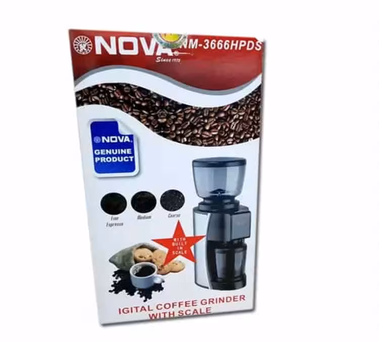 آسیاب قهوه دیجیتال نوا مدل NM-3666HPDS