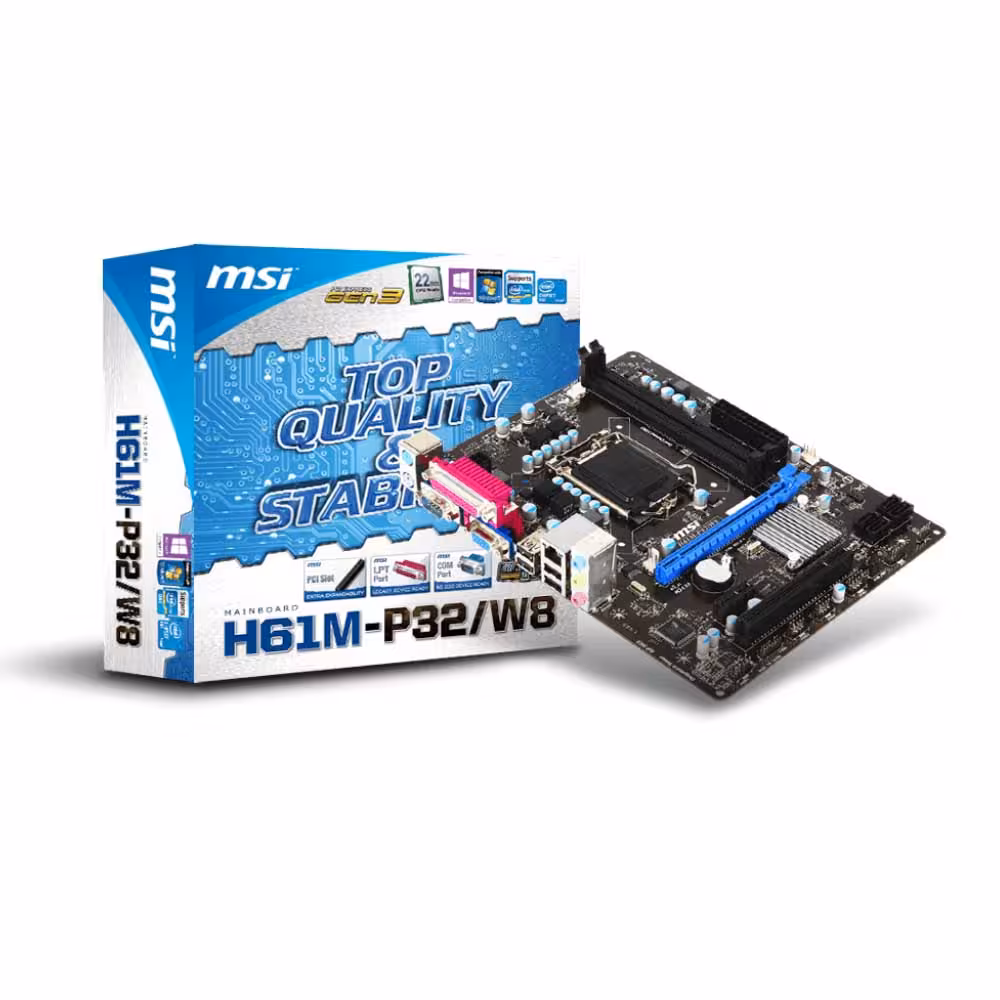 مادربرد ام اس آی مدل H61M-P32/W8
