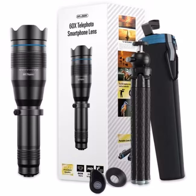 لنز موبایل تله زوم Apexel 60x کد 2622