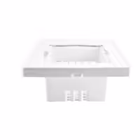 قاب کلید لمسی (بدنه فریم) رنگ سفید مخصوص شیشه 2 میل