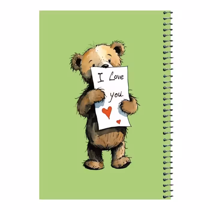 دفتر مشق 80 برگ اس جی مدل تدی عاشق