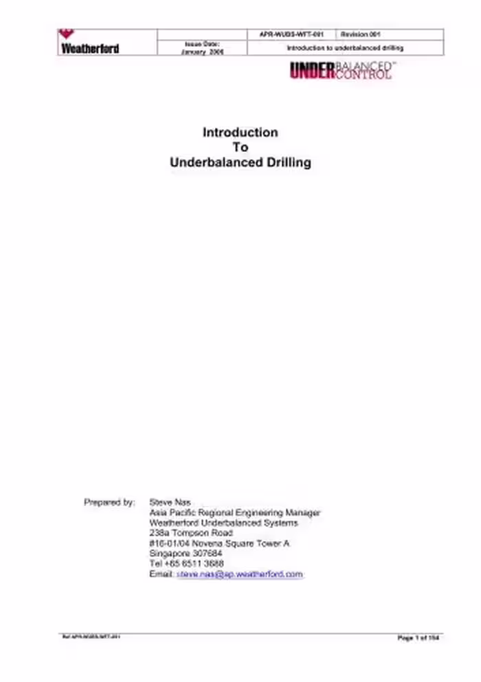 خرید و دانلود نسخه کامل کتاب Introduction to Underbalanced Drilling