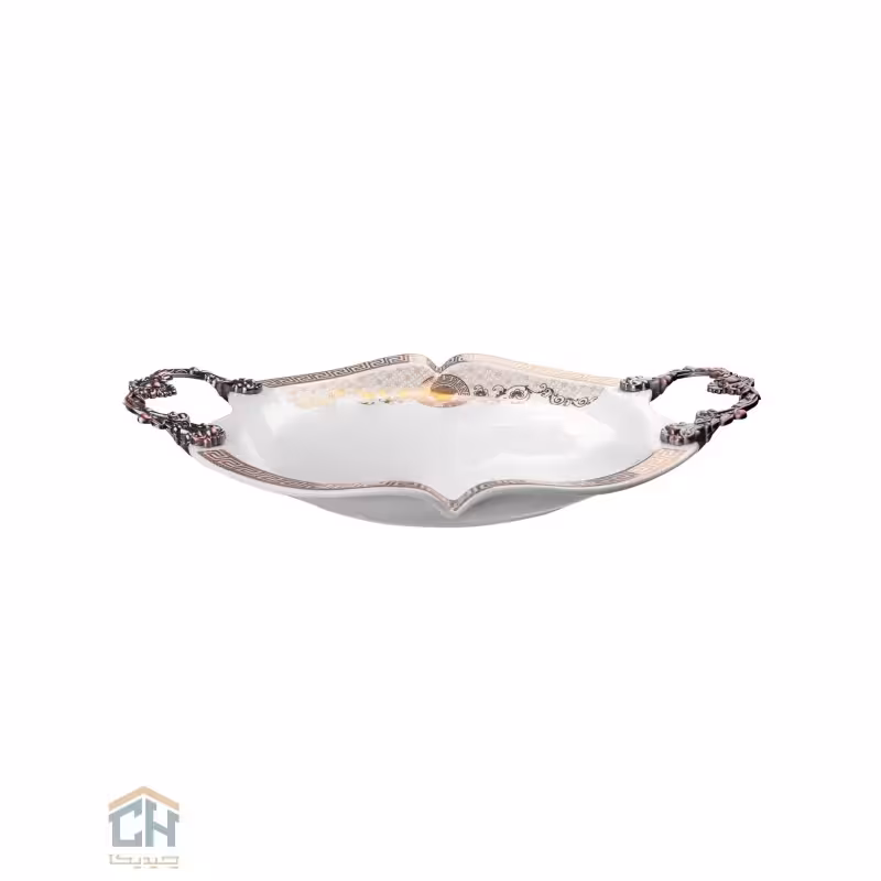 دیس سرامیکی گرد کوچک گلدکیش طرح Versace مدل GK625888